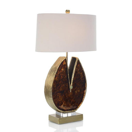 John Richard Caramel Enameled and Jeweled Table Lamp