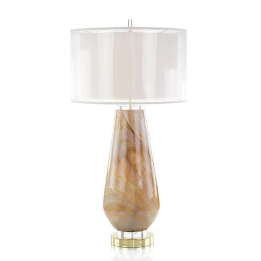 John Richard Caramel Marble Table Lamp