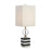 John Richard Black-and-White Accent Lamp