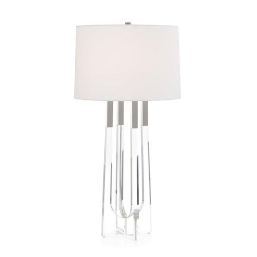 John Richard Acrylic Table Lamp with Polished Nickel