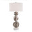 John Richard Three Flowing Wave Spheres Nickel Table Lamp
