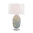 John Richard Robin's-Egg Blue Speckled Glass Table Lamp