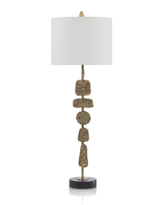 John Richard Brass Medallion Table Lamp