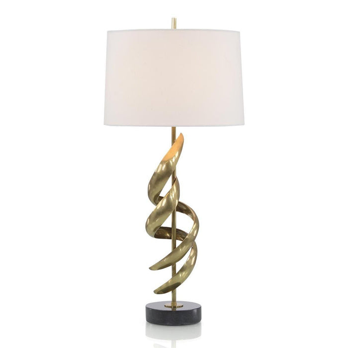 John Richard Ribbon Table Lamp in Brass