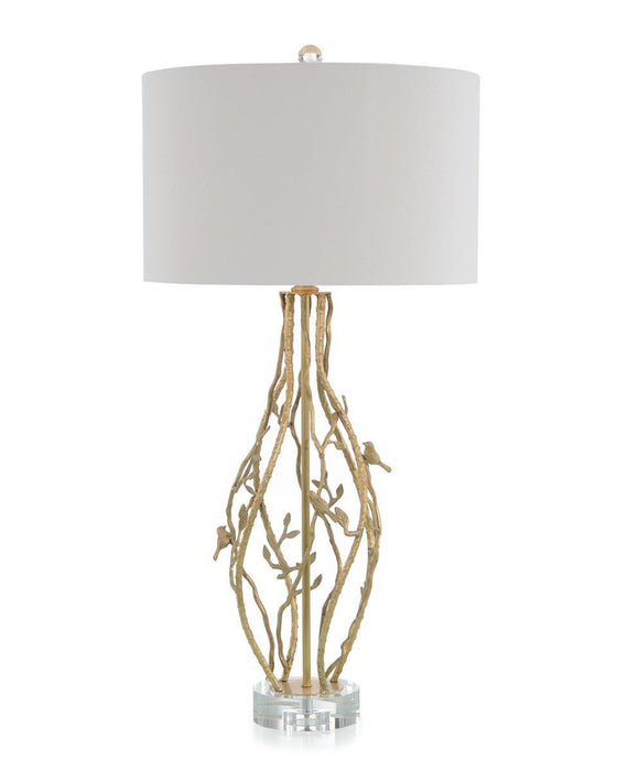 John Richard Twisted Vine Brass Table Lamp I