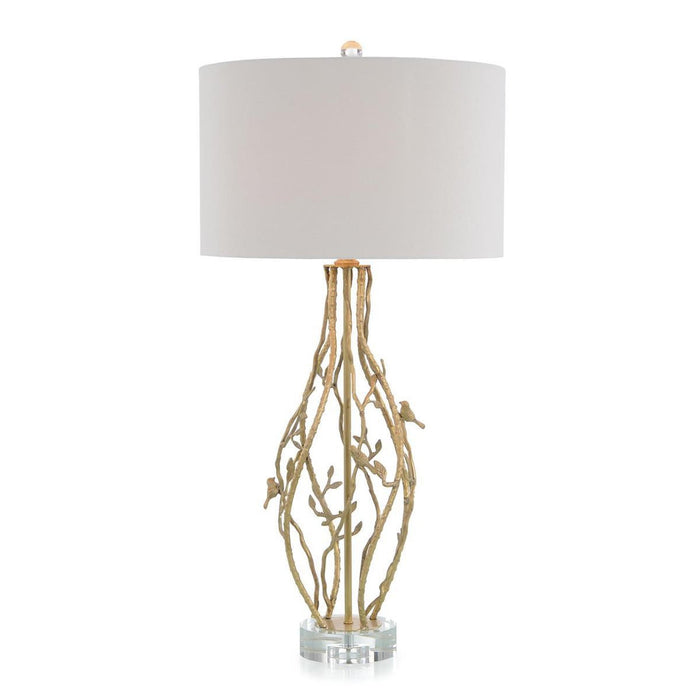 John Richard Twisted Vine Brass Table Lamp I