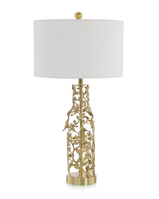John Richard Twisted Vine Brass Table Lamp II