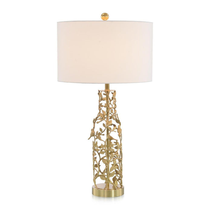 John Richard Twisted Vine Brass Table Lamp II