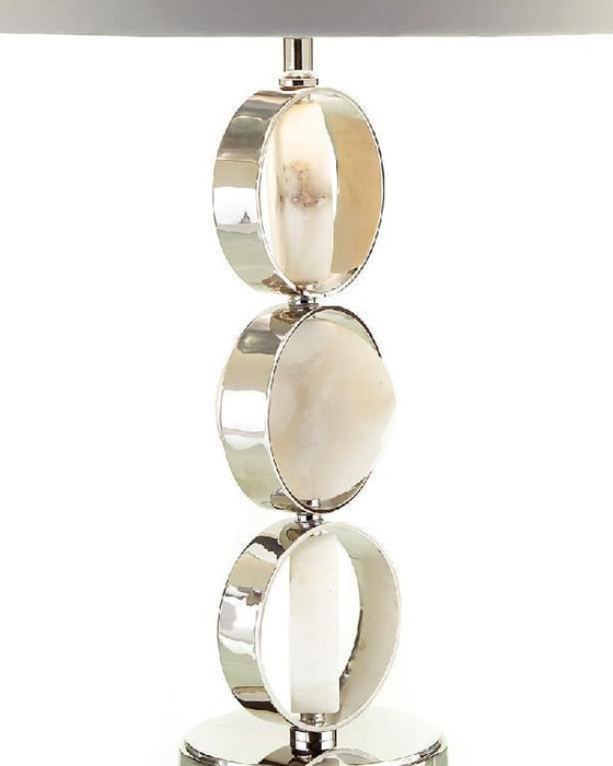 John Richard Caged Alabaster Discs Lamp