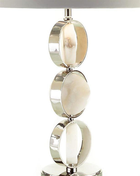 John Richard Caged Alabaster Discs Lamp