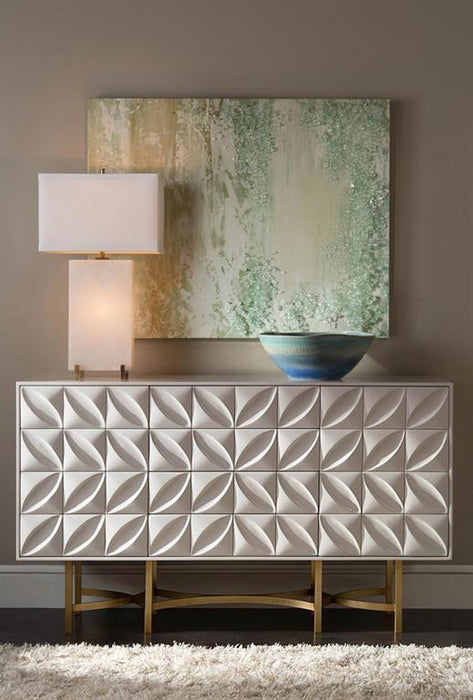 John Richard Alabaster Block Table Lamp