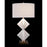 John Richard Triangular Stacked Alabaster Table Lamp