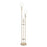 John Richard Glass and Brass Tripod Torchiere Floor Lamp