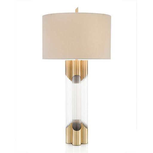 John Richard Brass and Glass Table Lamp