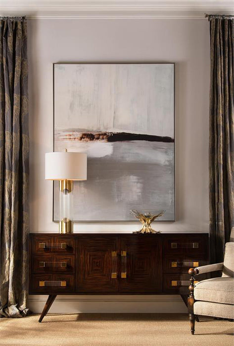 John Richard Brass and Glass Table Lamp