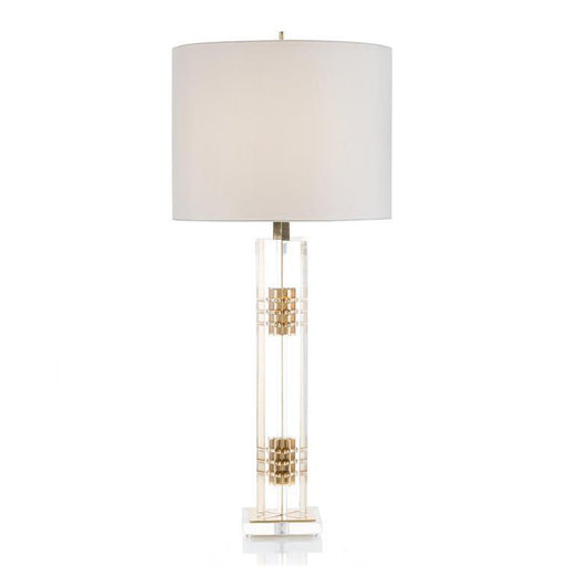 John Richard Brass and Acrylic Console Lamp