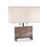 John Richard Layered Stone Block Table Lamp