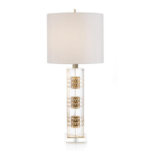 John Richard Brass and Acrylic Table Lamp