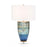 John Richard Blue Striated Glass Table Lamp
