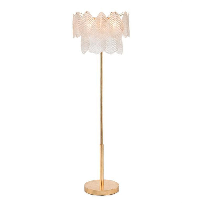 John Richard Frosted Glass Petal Floor Lamp
