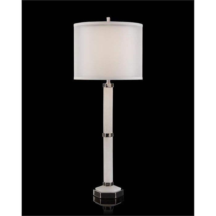 John Richard Alabaster Column Table Lamp