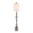 John Richard Matte Black Baluster Candlestick Lamp