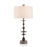 John Richard Matte Black Baluster Table Lamp