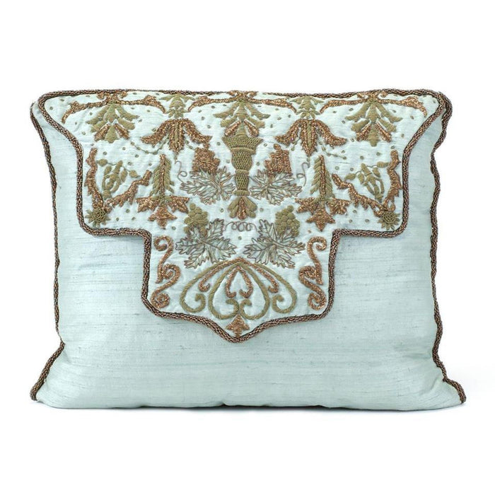 John Richard Aqua Silk Pillow