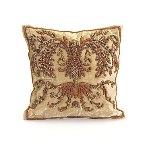 John Richard Beige Velvet Pillow
