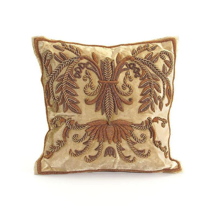 John Richard Beige Velvet Pillow