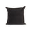 John Richard Black Suede Basket Weave Leather Pillow
