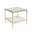 John Richard Austin A. James' New Orleans White Gold End Table with Shelf