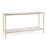 John Richard Austin A. James' New Orleans White Gold Sofa Table with Shelf