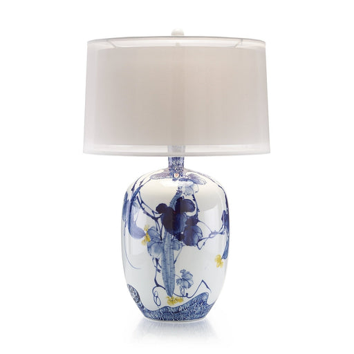 John Richard Blue Asian Gardens Table Lamp