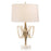 John Richard Twisted Brass Bloom Table Lamp