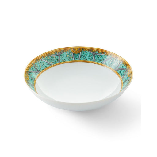 Versace La Scala Del Palazzo Verde - Rim Soup Plate 8.5"